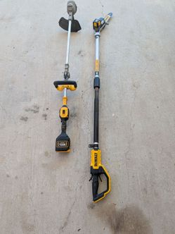 DeWalt pole saw and weed eater 20v