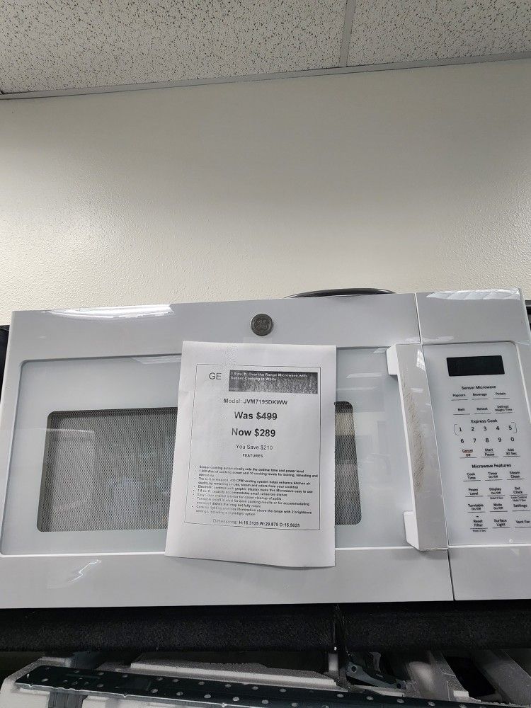 1.9 cu. ft. Over the Range Microwave with Sensor Cooking in White