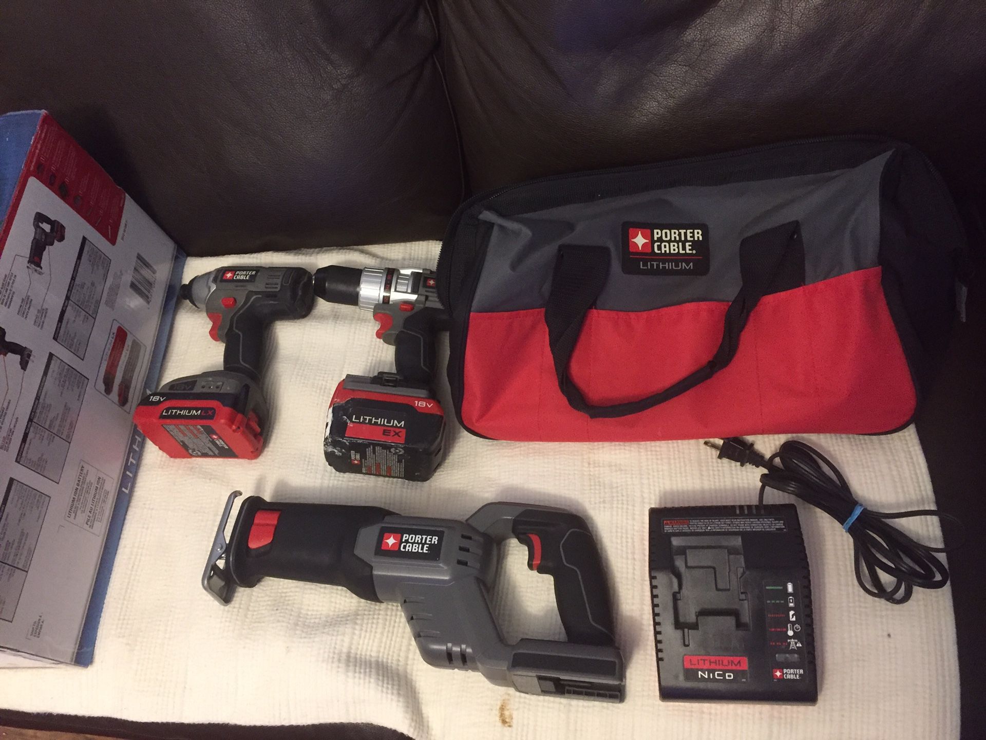 Porter cable 3 tool Lithium combo kit