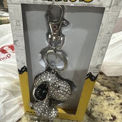 Snoopy full of Swarovski crystals GORGEOUS bag clip