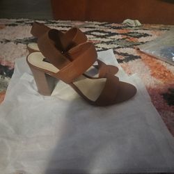 Barely Worn Straply Open Toe Heels 