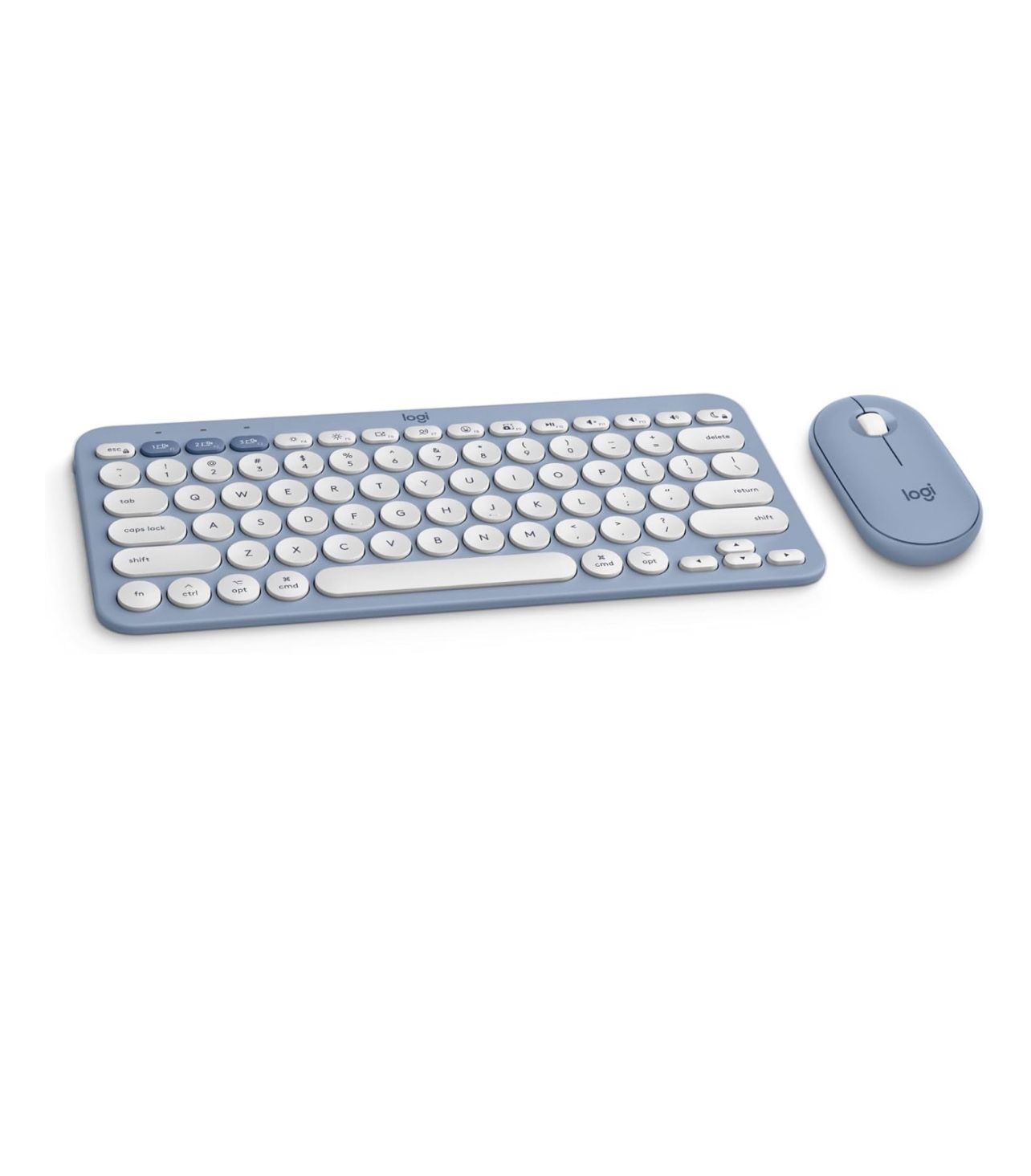 Logitech Pebble 2 Combo for Mac, Wireless Keyboard and Mouse, Slim, Quiet and Portable (OPEN BOX)