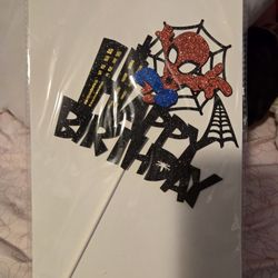 Spider-Man Birthday Topper