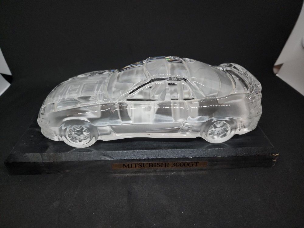 Hofbauer Mitsubishi 3000GT VR-4 Crystal Glass Car Figurines/Paperweights