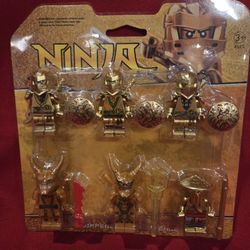 6 Mini Ninja Lego Figures 