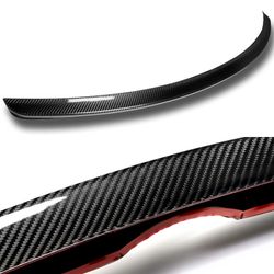 For 2019-2021 Mazda 6 Axela Sedan V-Type Real Carbon Fiber Trunk Lid Spoiler -(2-SPC-6703-CF