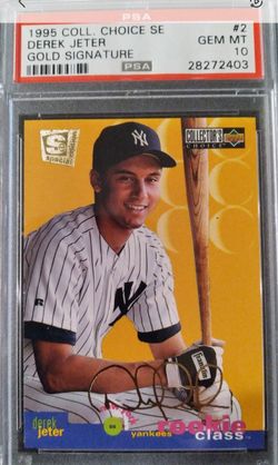 1995 Coll. SE Derek Jeter (Gold) Signature Rookie Card PSA 10