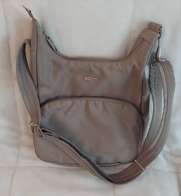 Travelon Beige Messenger Bag
