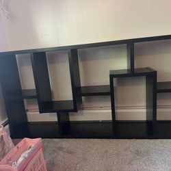 Puzzle Piece Shelf and Entertainment Center