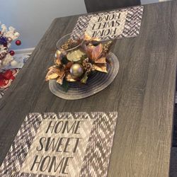 3 Piece Grey Dining Set 