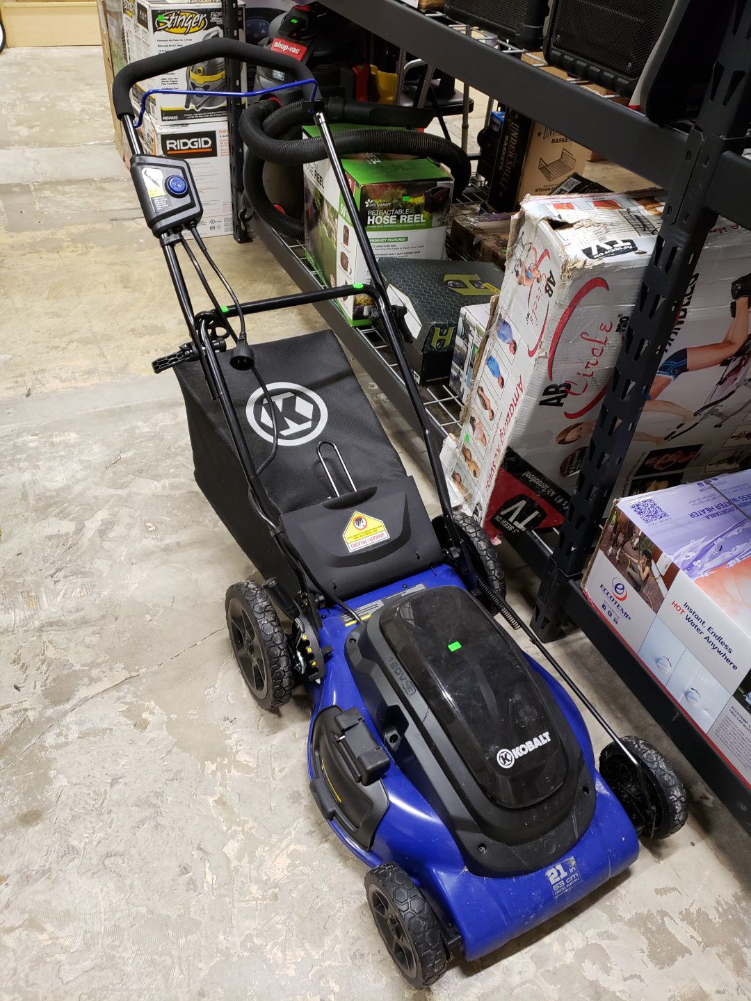 Kobalt 21" electric lawn mower. Plugs into extension Cord. $100 FIRM
