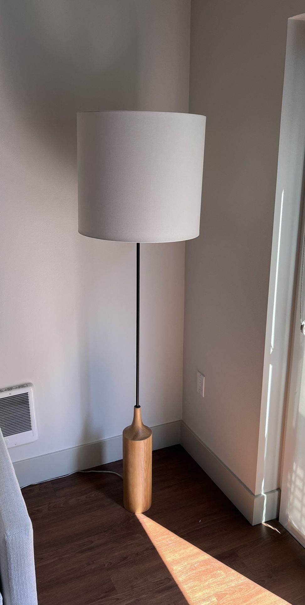 West Elm Hudson Wood Base Floor Lamp (68”)