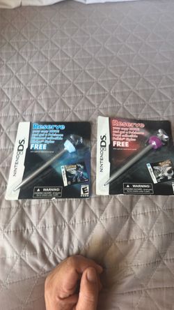 Nintendo DS Collectible Stylus Set Pokémon Pearl/Diamond Palkia & Dialga