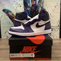 Jordan 1 Court Purple
