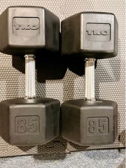 TKO 85 lb Dumbbells – Pair – Brand New