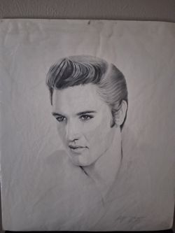 Elvis 1987 Drawing Gary Saderup