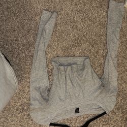 Basic Grey Crop Top 