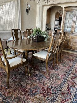 Beautiful Dining Room Table Plus Hutch