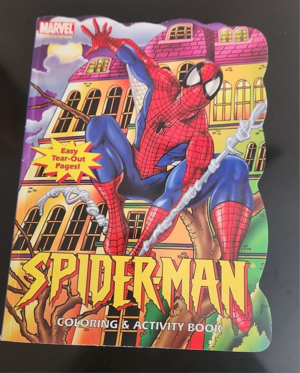 Marvel SPIDER-MAN Coloring Activity Book & Coloring with Mommy!!