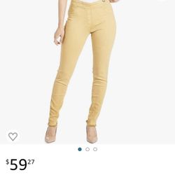 Coco + Carmen OMG Mustard Skinny Large O-Mazing Stretch Fit Jeans