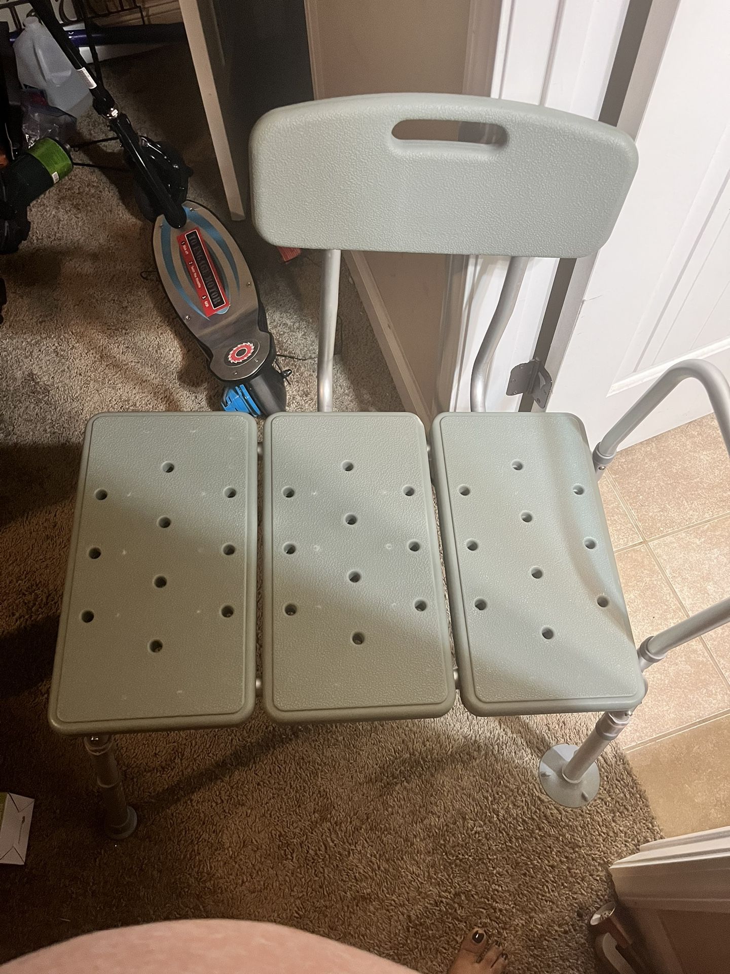 Tub Transfer Bench For Bathtub with Adjustable Backrest