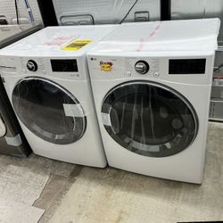 dryer front set load open lg washer box thinq 