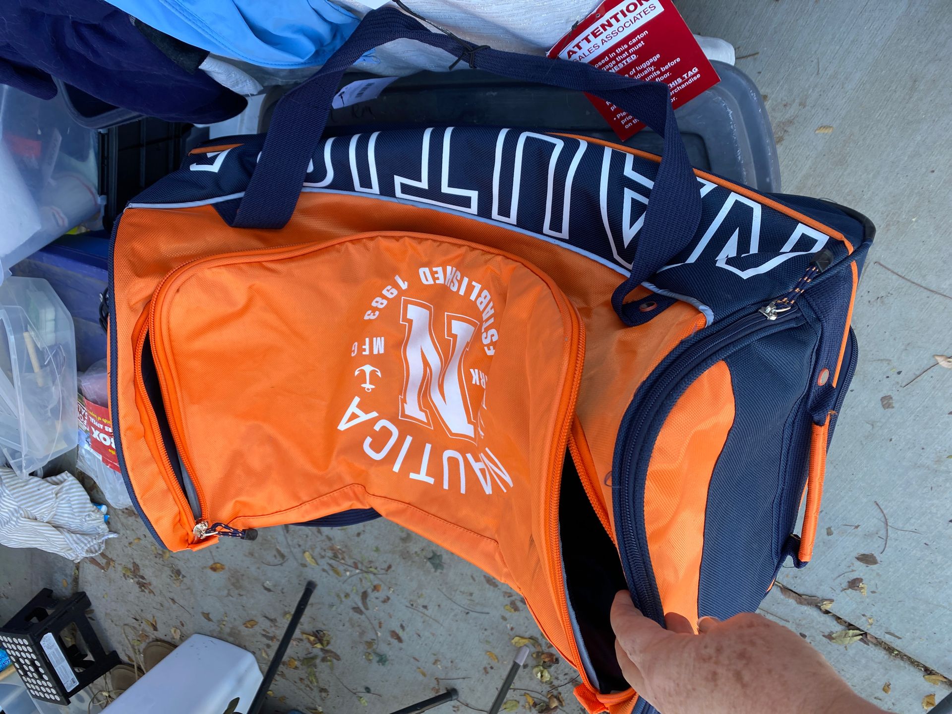 Nautical Luggage Duffle Bag on Wheels