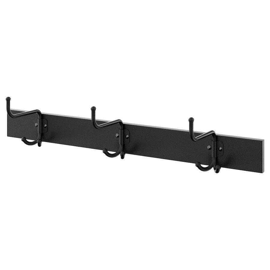 IKEA 3 Hook Pinnig Clothes/Coat RACK (31” Long) [PH]