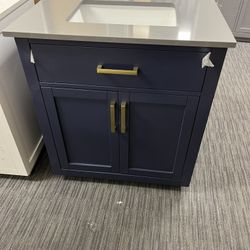 31” Bathroom Vanity In Blue 