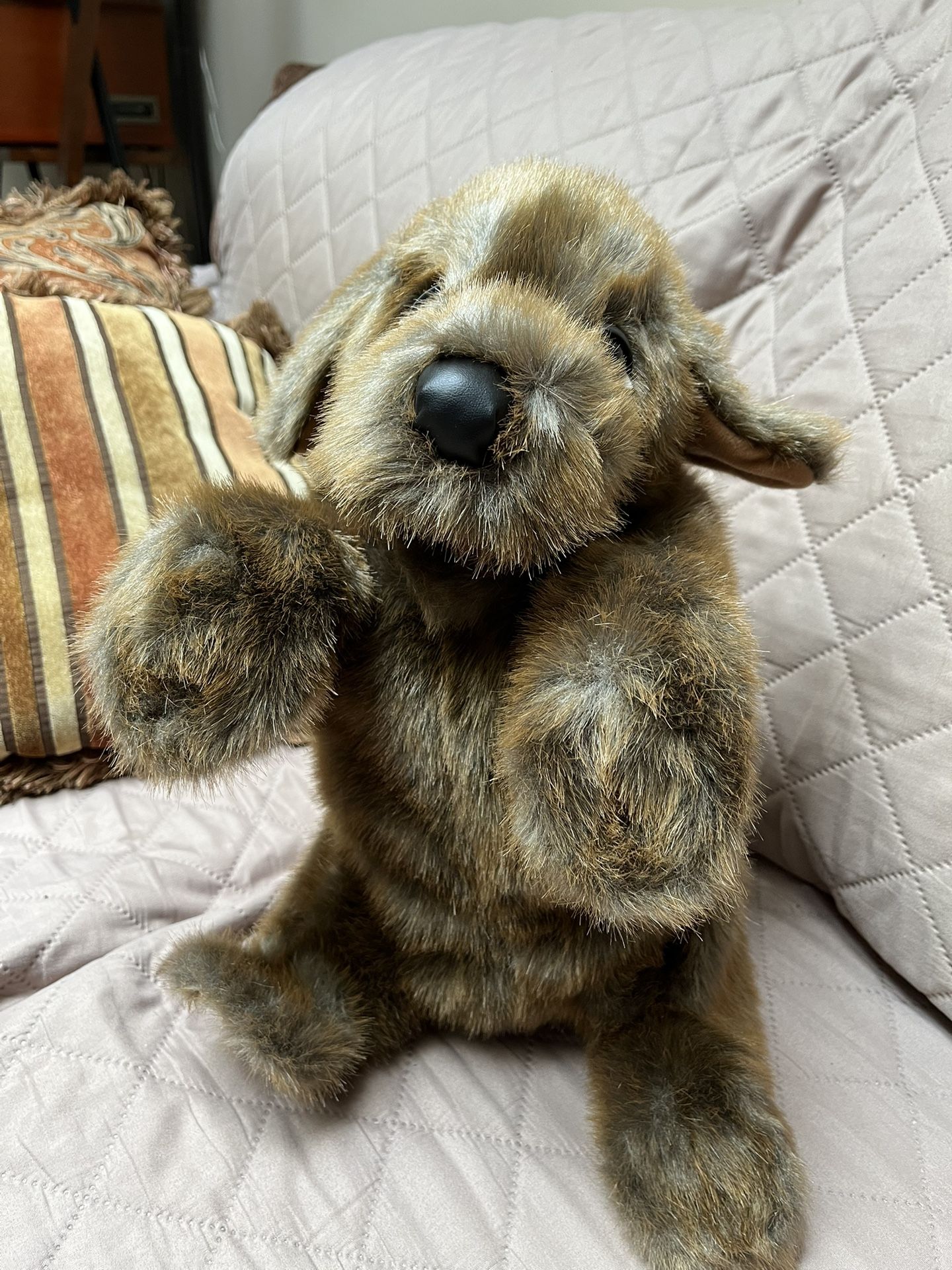 Folkmanis Sitting Dog Hand Puppet, Brown