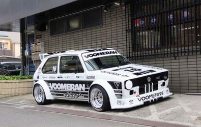 VW Golf MK1 Berg Cup Wide Body Kit – Fender Flares + Front Spoiler Lip