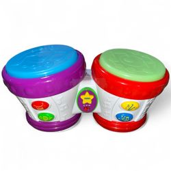 The Learning Journey Early Learning International Bongo Drums TESTED WORKING VG