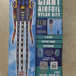 Giant Airfoil Kite 15 Foot Tall With Storage Bag, Line And Winder