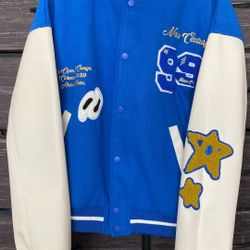New Emancipation Oversized Blue Varsity Jacket