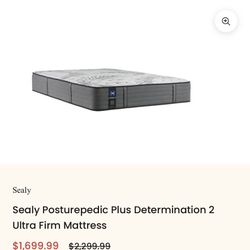 Sealy Posturepedic Plus Determination 2 Ultra Firm Mattress - California King