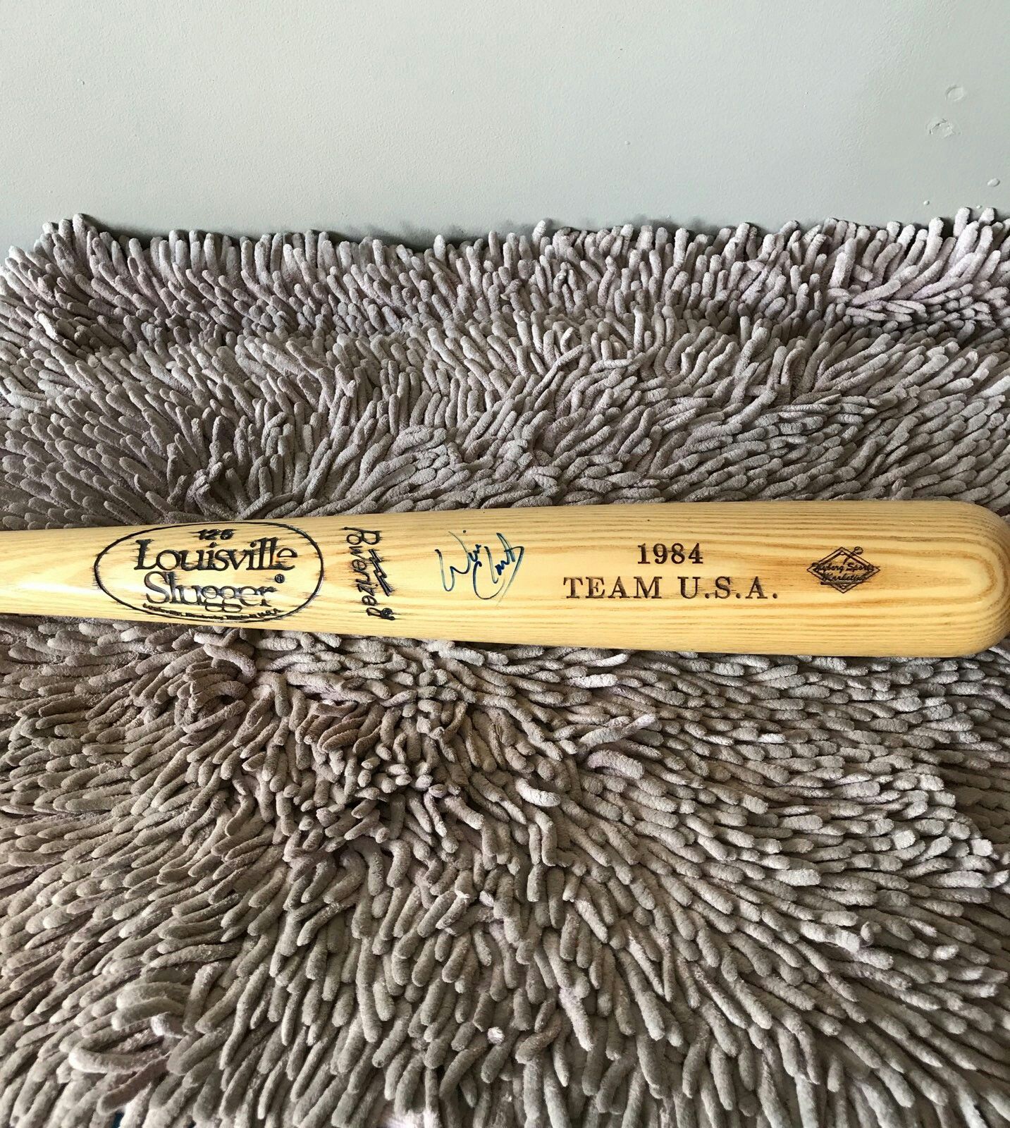 Autograph baseball bat Will Clark