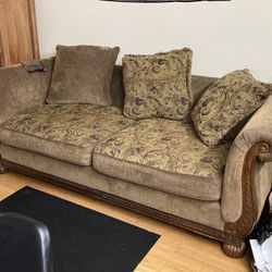 Jumbo Size Living Room Sofa With Cushions For $30