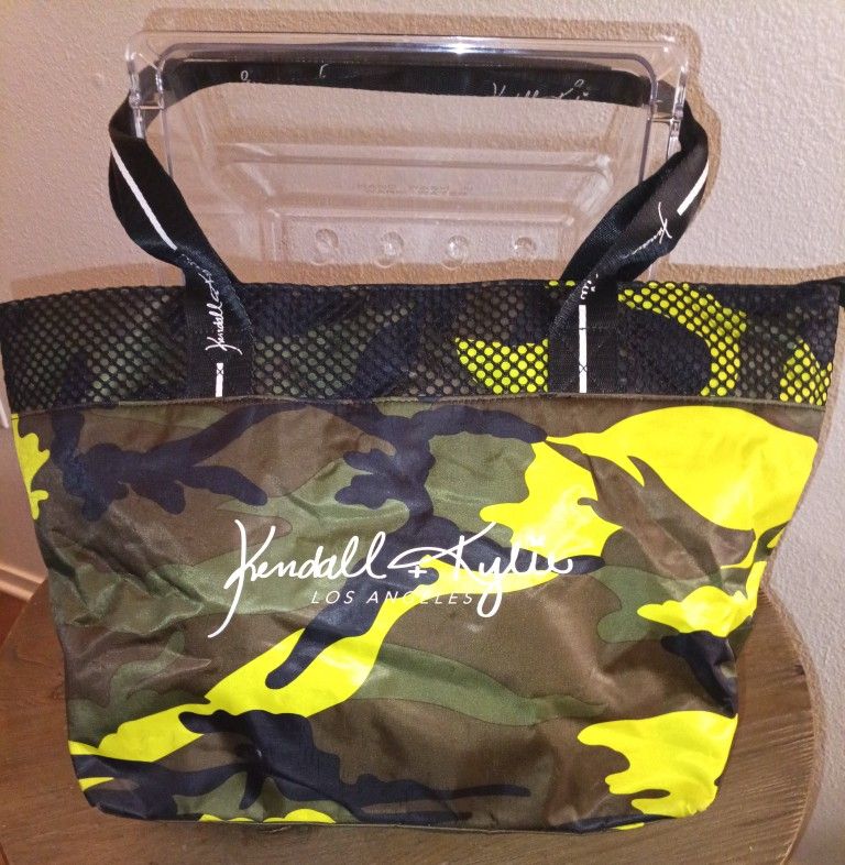 Kendall And Kylie Camouflage Tote Bag