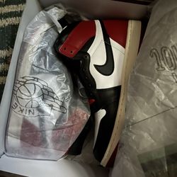 DS Jordan 1 Black Toes Size 9.5 (2025)