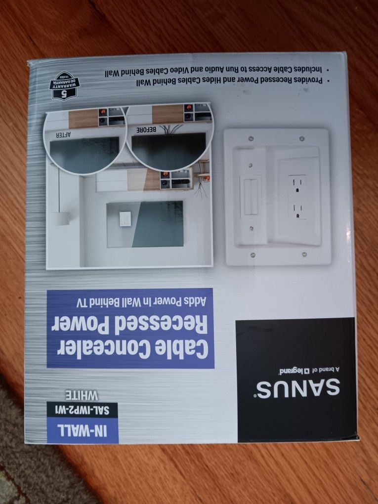 Sanus Cable Concealer Recessed Power