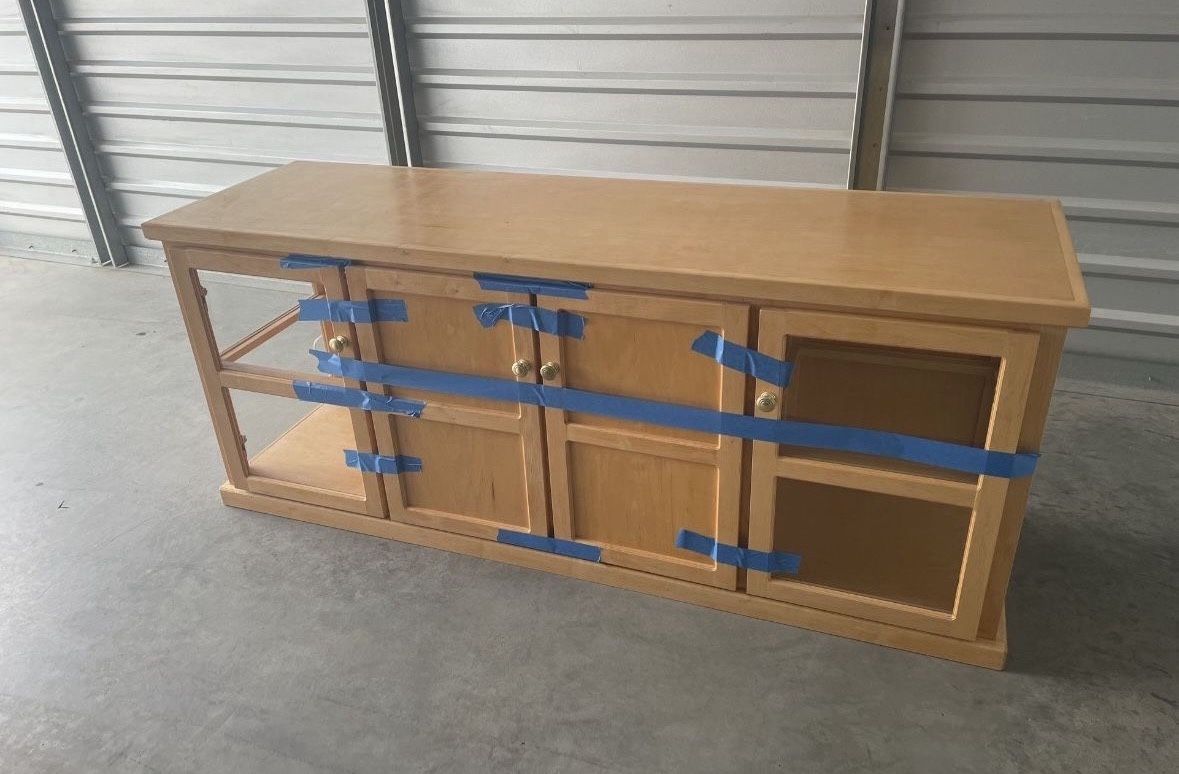 Wooden & Glass Cabinet/Server