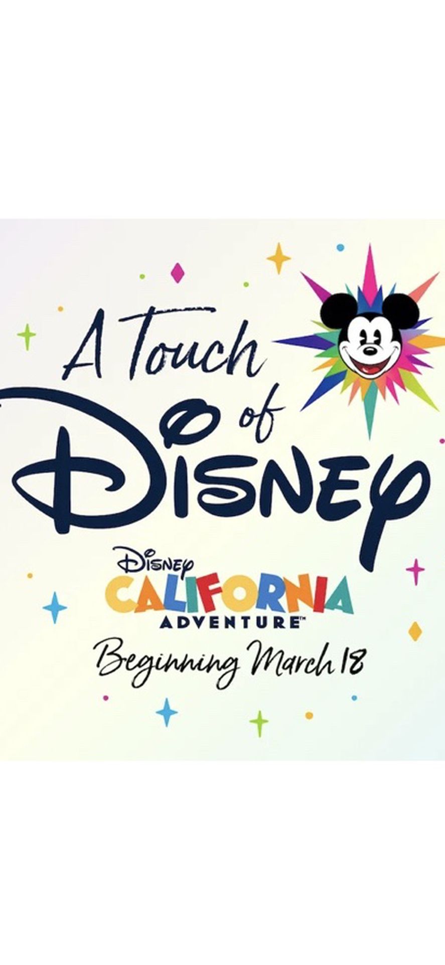 Two tickets For 4/8 For a Touch Of Disney $250 For Both