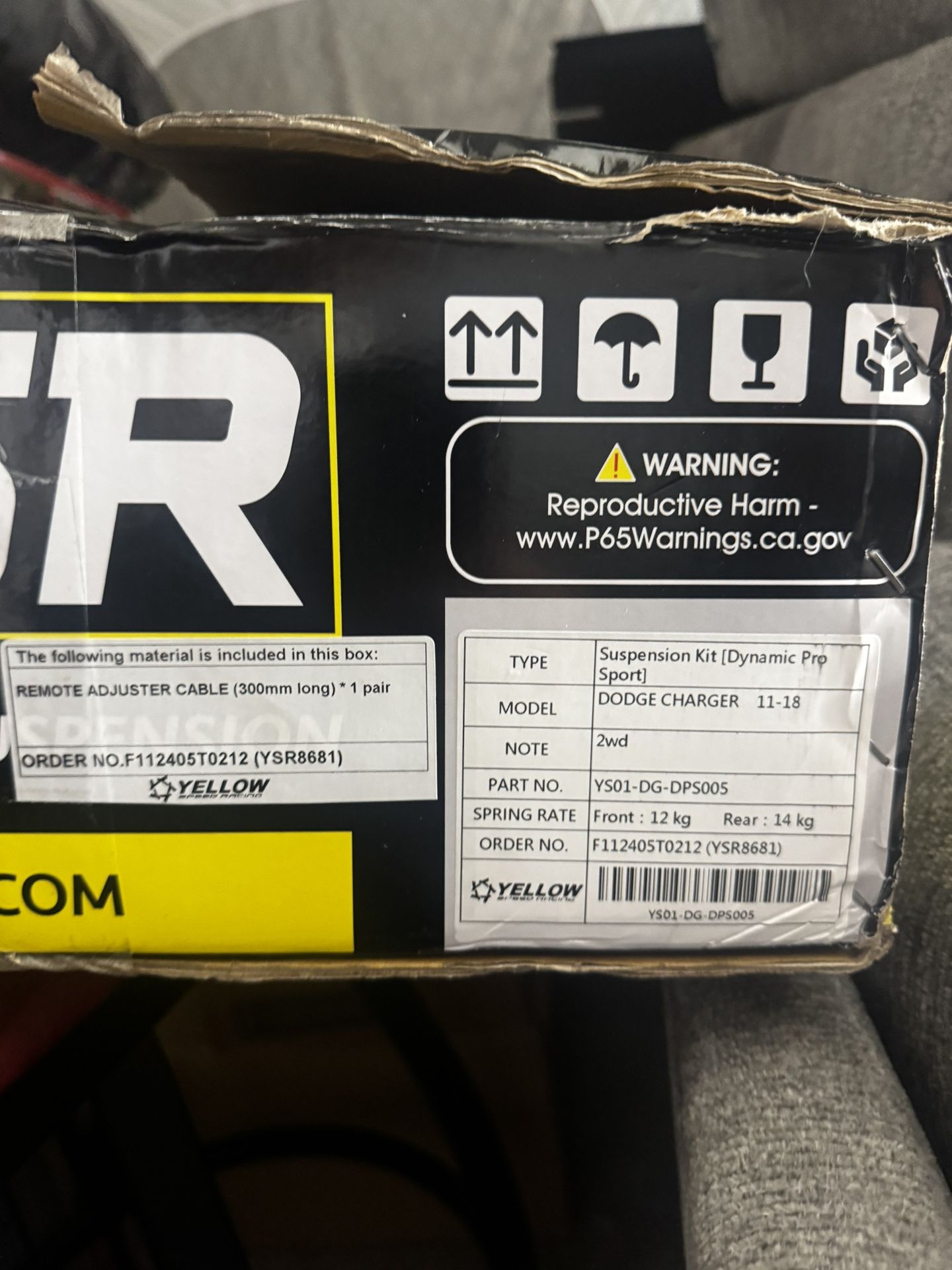 2011-2018 dodge charger rwd coil overs kit