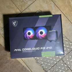 MSI MAG Coreliquid A13 240 Black - AIO ARGB Liquid Cooling - 240mm Radiator - Dual 120mm ARGB PWM Fans 