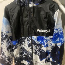 Size men’s small polaroid windbreaker fleece. 