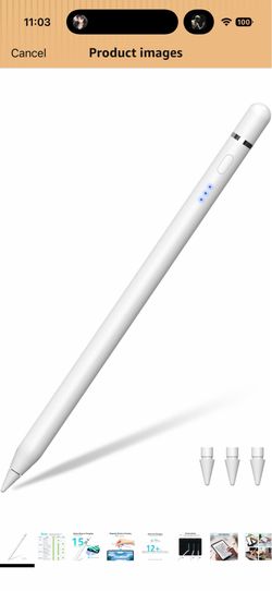 Stylus Pen for Apple iPad 2018–2026, Wireless Charging iPad Pencil 2nd Generation &1st Generation with Tilt Sensitivity& Palm Rejection, 2X Fast Charg