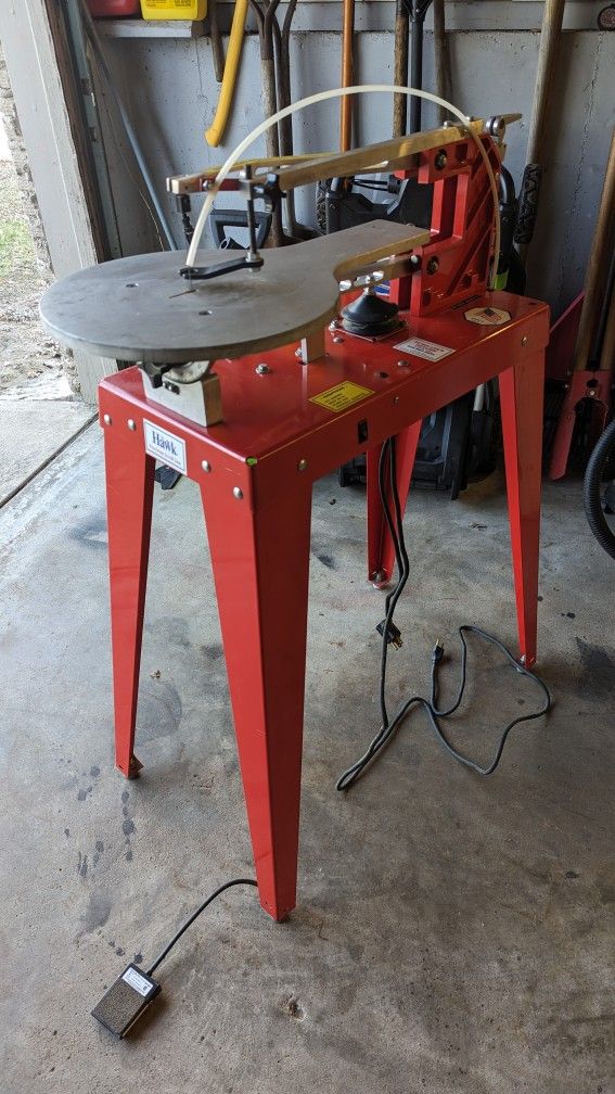 RB Industries Hawk Scroll Saw. 110v 1989 A/C Motor 