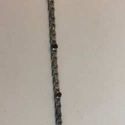 Silver Bracelet With 4 Stones 