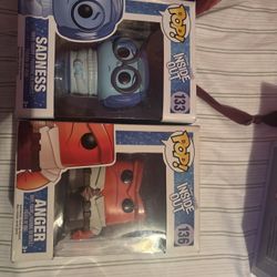 Inside out Funko Pop Sadness& Anger
