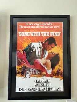 Gone With the Wind Framed Movie Poster
